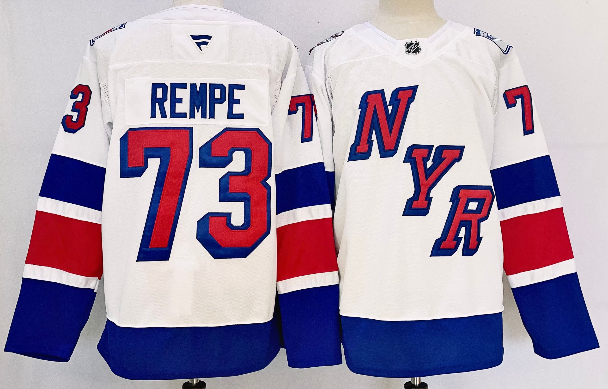 Men New York Rangers #73 Rempe White 2025 Home Premier Player NHL Jersey->new york rangers->NHL Jersey